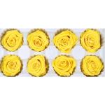 DIY Golden Yellow Rose Flower Heads 4-5cm For Indoor Decoration