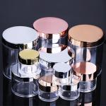 Transparent 1oz 2oz 4oz Rose Gold PETG Cream Jar 7g 10g