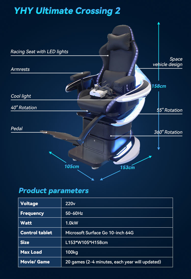 360 Degree Chair Kids Game VR Simulator Ultimate Virtual Gaming Adventure