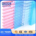Uv Resistance Colorful Twin Wall Hollow Sheet Price Green House Polycarbonate