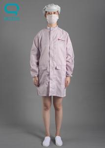 China Conductive Fabric Anti Static Coverall , Static Resistant Clothing With Hood on sale