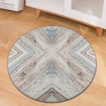 Living Room Circular Entryway Rugs Marble Pattern Office Desk Chair Mat