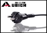 Two Prong China Power Lead CCC Certification , Chinese 2 Pin AC Power Cable