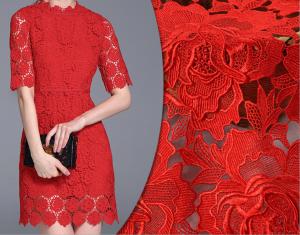 Wholesale 2018 Summer Newest Style chemical Embroidery Fabric 140cm wide for wedding dress from china suppliers