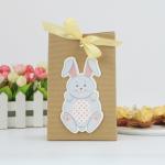 Easter Day Rabbit Biodegradable Paper Food Packaging Ribbon Gift Bags 25g