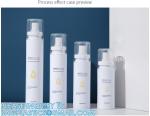 Cosmetic Spray Bottles PET Plastic 60ml 80ml 100ml 120ml Gold Plating Pump Water