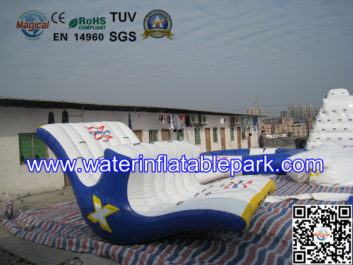 Floating Inflatable Totter Revolution , Inflatable Water Park Games For Adults