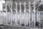 Chemical Liquid Bottle Filling Machine Piston Type 8 12 16 20 Head 50ml 250ml