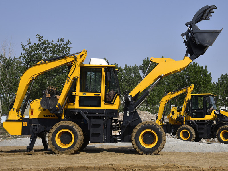 Loader backhoe excavator with auger mower breaker grapple mini backhoe loader for sale