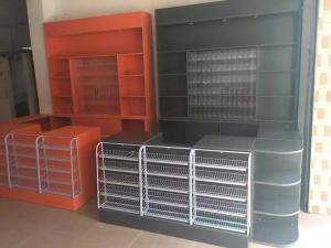 Wholesale Wooden Retail Cash Counter Table Checkout Counters For Retail Stores Anti Rust from china suppliers
