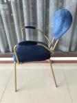 Backrest Wrought Iron Dining Chair