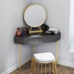 Colorful Small Corner Modern Wood Dresser Bedroom Use LED Mirror