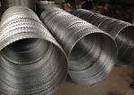 Hot Dipped Galvanized Iron Wire , Concertina Razor Barbed Wire Low Carbon Steel