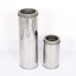 Welded 6 Inch Insulated Chimney Pipe , Twin Wall Insulated Flue Pipe 0.4mm