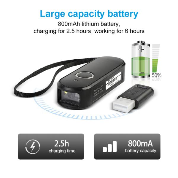 Pocket Size QR Code Reader Wifi Wireless Barcode Reader Portable Wireless Scanner For Warehouse