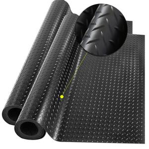 China Rubber Mat 2m Width Anti-Slip Rubber Flooring Diamond Plate Rubber Mat Rolls on sale
