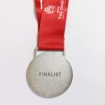 Silver Plating Metal Sports Medal Zinc Alloy Soccer State Cup Finalist Medal