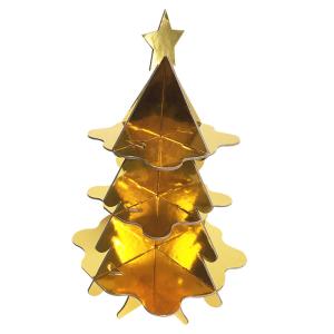 Wholesale Christmas 3 Tier Cake Cardboard Paper Cupcake Tower Stand from china suppliers