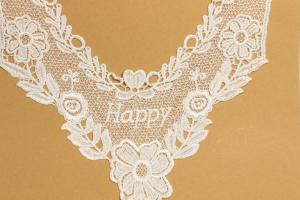 Wholesale Wedding Dresses Guipure Lace Applique Multifeature Letters Printed Watersoluble from china suppliers