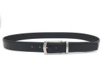 Business And Casual Mens Leather Dress Belt Size Adjustable Black Color