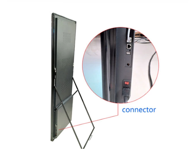 High Brightness LED Full Color Poster Display P2.5 Indoor Floor Stand Advertising