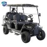 48V 5KW Carbon Fiber Dashboard 6 Seater Golf Cart 70-90km Driving Mileage