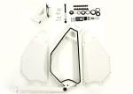 White Enduro Bike Frame Full Suspension Frame 135-155mm Drop Out