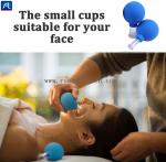 4pcs 55mm Silicone Facial Glass Cupping Therapy Set