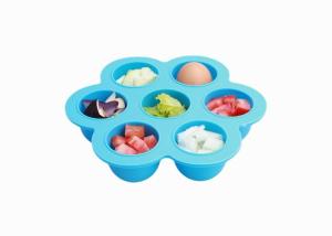 Wholesale BPA Free Silicone Egg Bites Mold , Baby Food Storage Containers FDA Certified from china suppliers