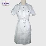 Latest designs pictures vintage o-neck 2017 summer dress beautiful office