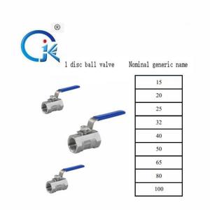 Wholesale Internal Round Thread Handle Lock Through Ball Valve 316 Stainless Steel from china suppliers