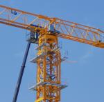 Construction Flat Top Tower Crane Stationary Foundation Type Industrial