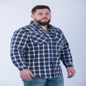Wholesale Plaid Twill 7.5oz Fire Resistant Welding Shirts FR Fabric S - 5XL from china suppliers