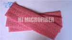 Red Dyed Yarn Twist Eco Friendly Microfiber Wet Mop Pads For Home Cleaning