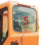 R210-5D Excavator Window Glass HYUNDAI Back Side NO.5 Tempered Glass
