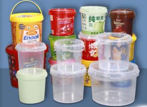 Wholesale Screen Printing Plastic Food Bucket Lightweight With PP / HDPE Material from china suppliers