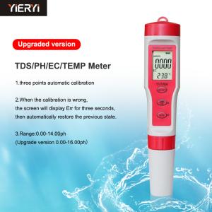 Wholesale LR44 Button Cell 4 In 1 19990ppm Aquarium TDS PH Meter from china suppliers