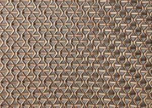 Wholesale Architectural PVD Metal Decorative Woven Wire Mesh Facade Panels SS410 4.5mm from china suppliers
