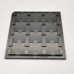 Black Plastic Waffle Pack Tray ESD 12PCS High Temperature Tray
