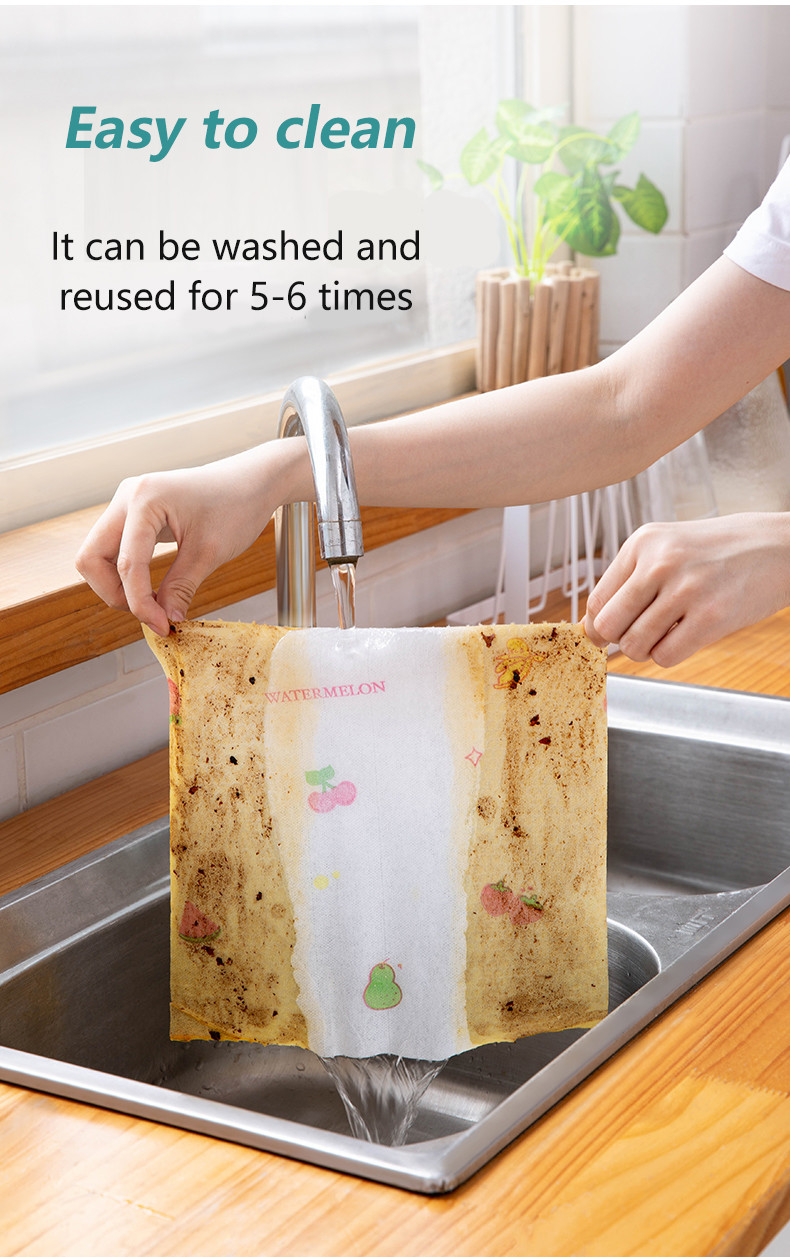 30gsm Disposable Printing Spunlace Non Woven Fabric For Rag Roll