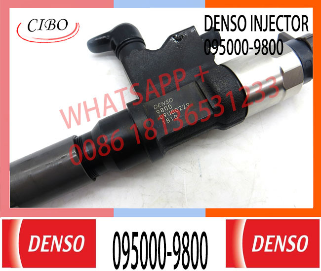 Common Rail Injector 095000-9800 8-98219181-0 For ISUZU Truck Diesel Pump Injector 095000-9800 For ISUZU High Pressure E