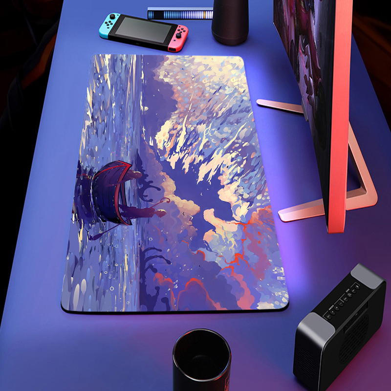 Private Mold XYDAN Custom Logo Rubber Gaming Mouse Pad with CMYK Sublimation Printing