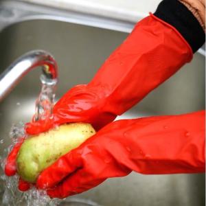 Wholesale S Waterproof Anti Oil Unlined Rubber Gloves from china suppliers