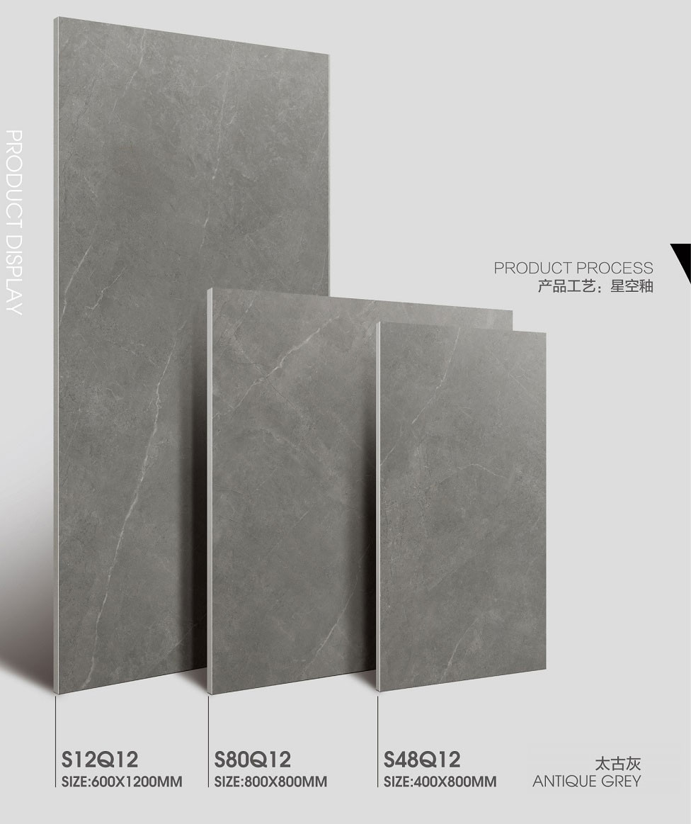Antique Gray 60x120cm Soft Glazed Durable Indoor Floor Porcelain Textured Tile For Living Room