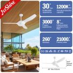 Fancy Inverter 220V 50HZ 3 ABS Blades Ceiling Fan Energy Saving