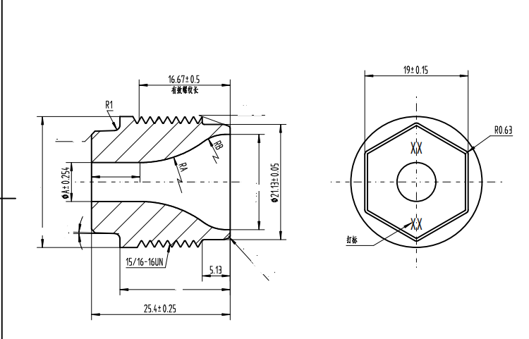 Well Drilling Tungsten Carbide Nozzle For PDC Drilling Bit