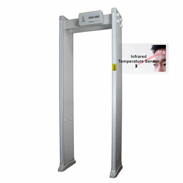 Measuring Temperature Walk Through Metal Detector With Turkish Version Voice