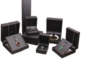 Wholesale High - Grade Leather Mens Jewelry Box , Black Luxury Leather Travel Jewelry Case from china suppliers