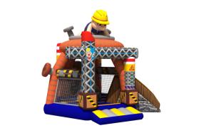 Wholesale Lovely Inflatable Construction Site Combo Bouncy Castle With Digital Printing from china suppliers