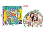 Non - Toxic Children 's Toy Building Sets / 90pcs Silicone Rubber Suction Cups